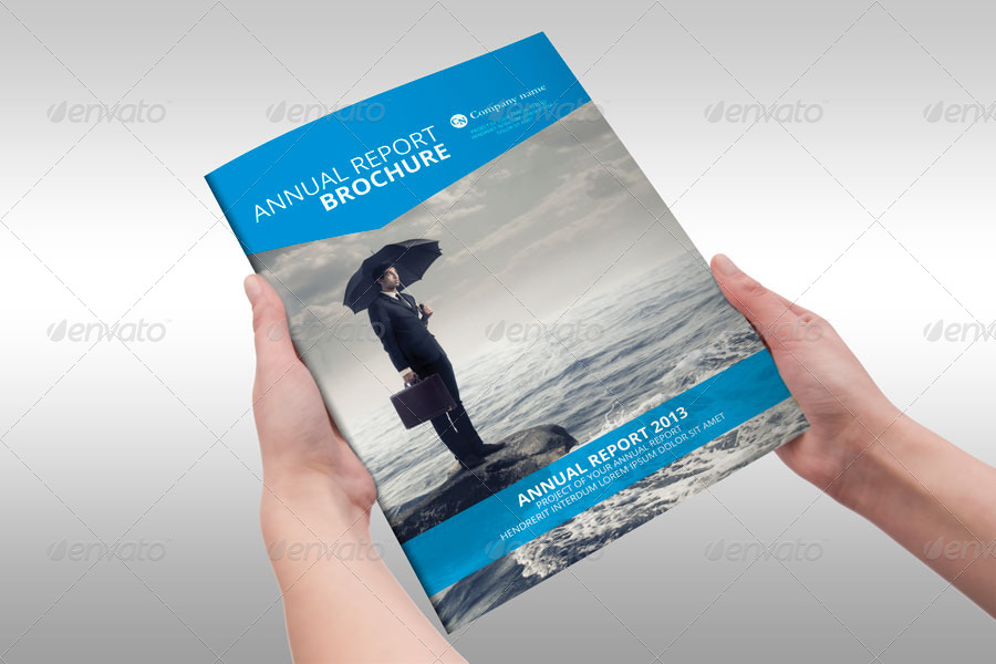 annual report brochure indesign template