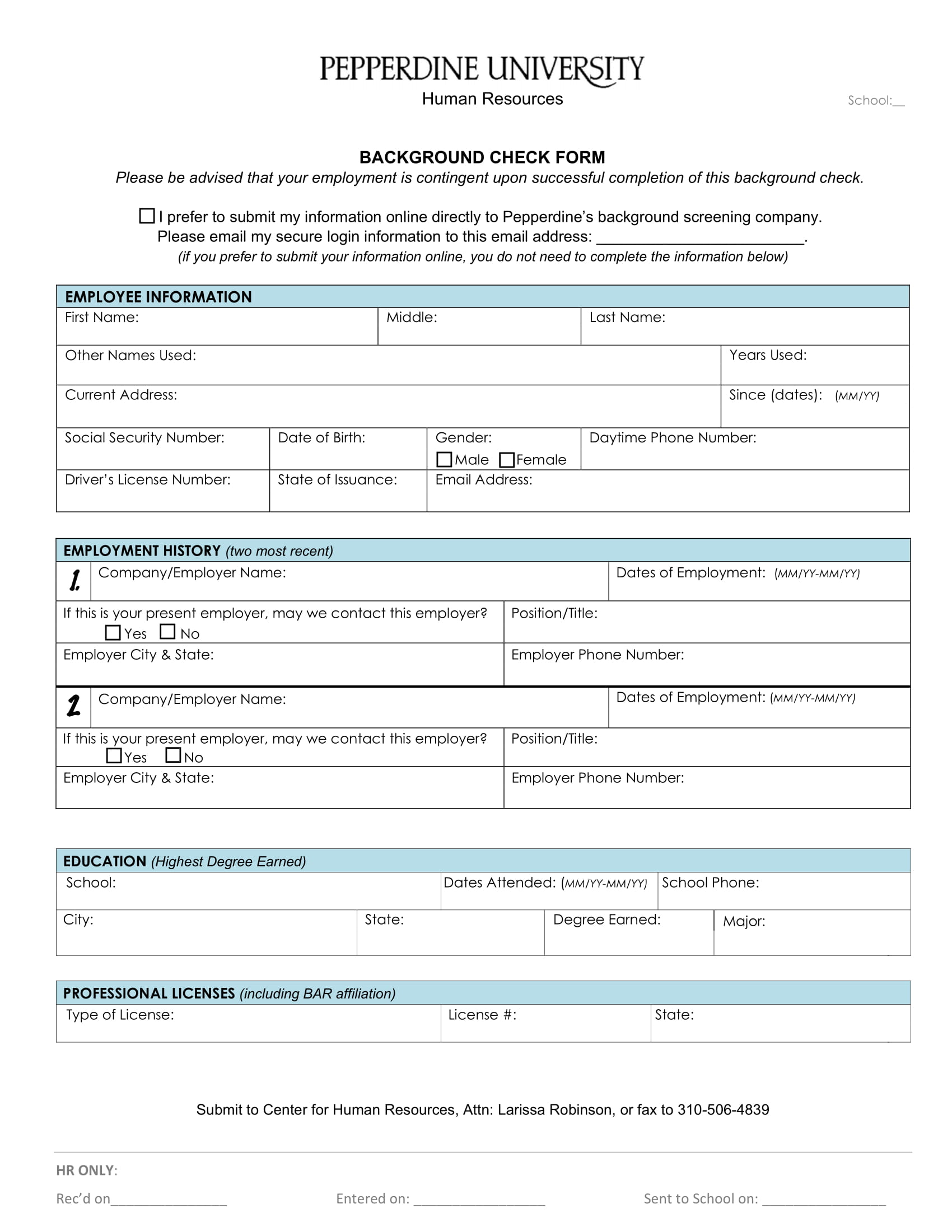 Background Check Form 9+ Examples, Format, Pdf