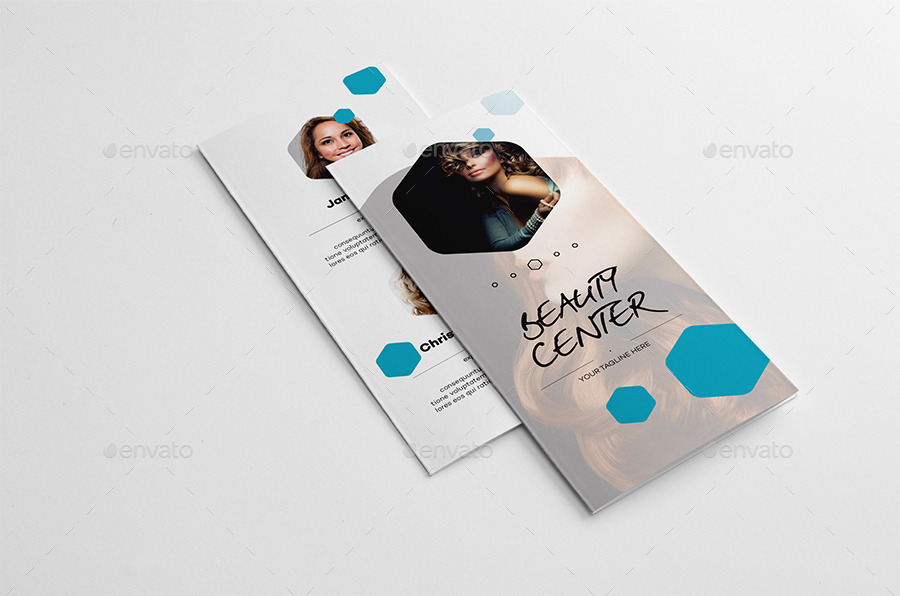 beauty center tri fold brochure