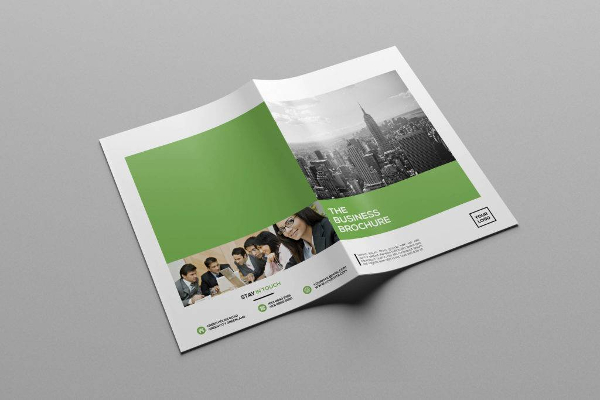 bi fold business brochure template