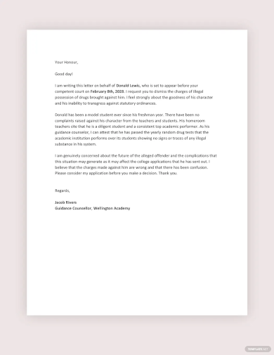 personal reference letter of recommendation