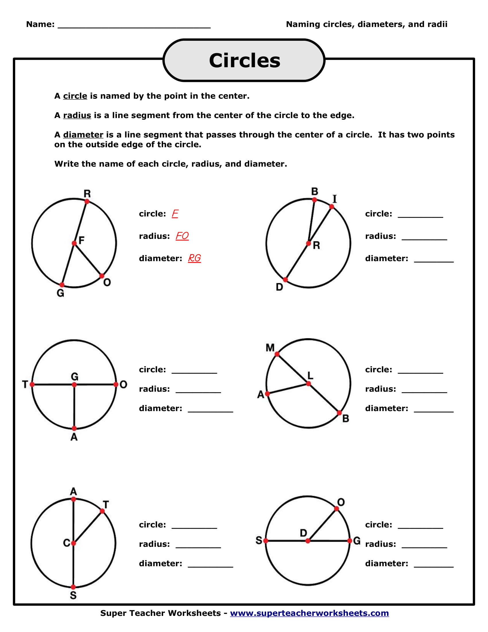 Geometry Worksheet For Students 9 Examples Format Pdf Examples