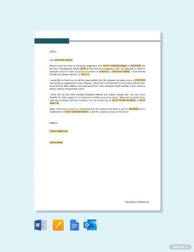 Employee Resignation Letter - 12+ Examples, Format, PDF, Tips