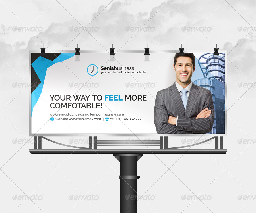 corporate billboard roll up example
