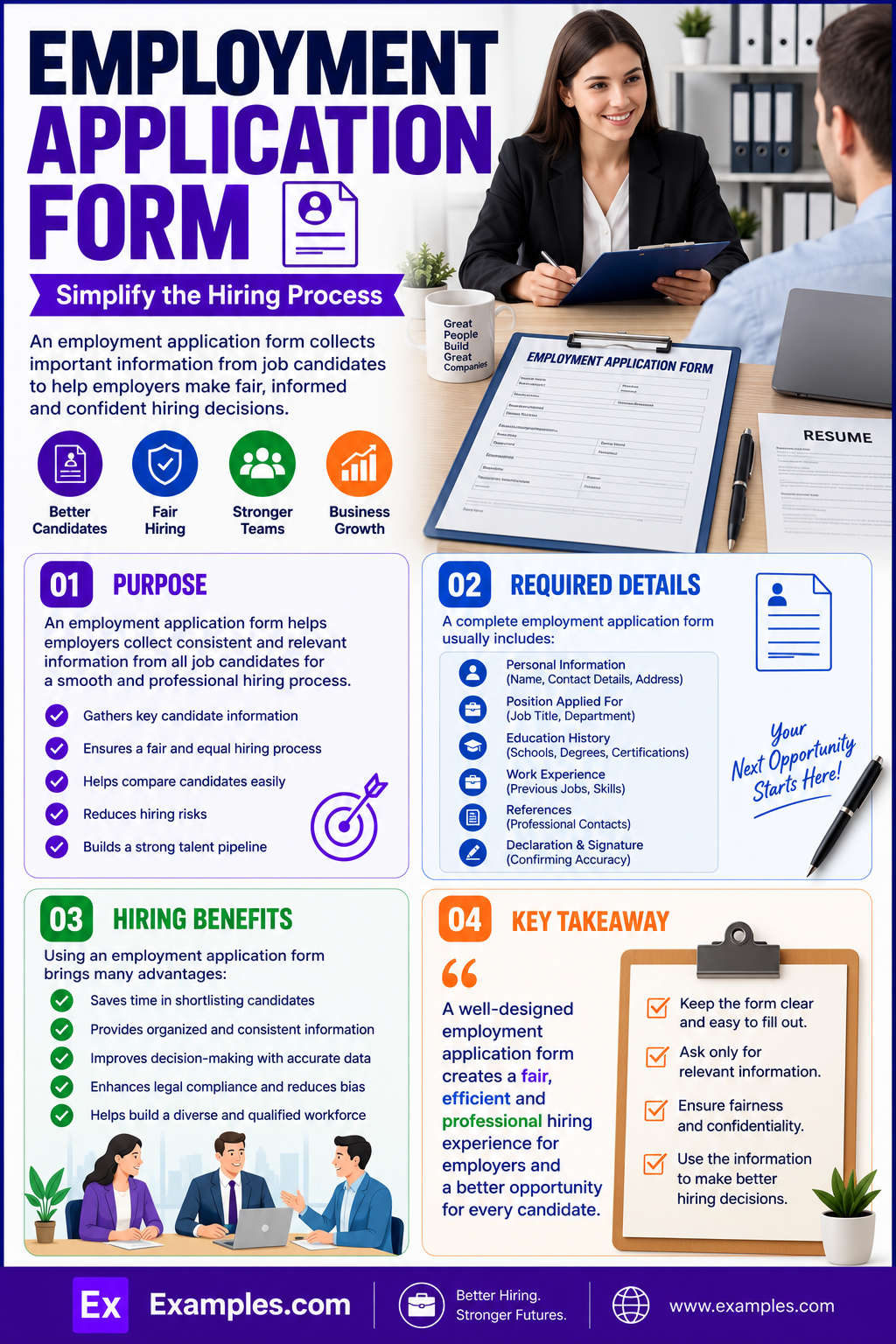 19+ Employment Application Form Examples to Download