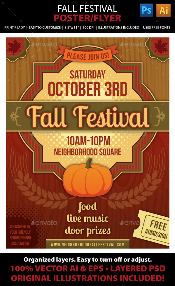 Fall Festival Brochure Cover