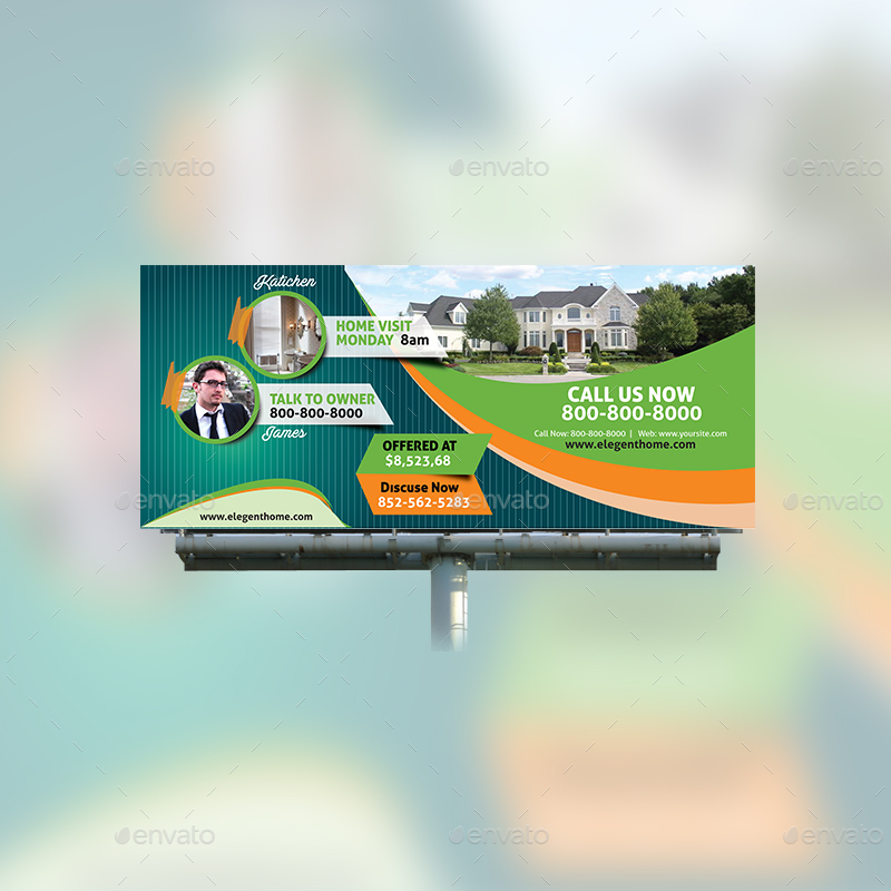 Fully Editable Real Estate Billboard