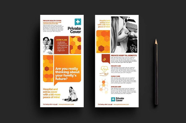Health Insurance DL Card and Brochure Template