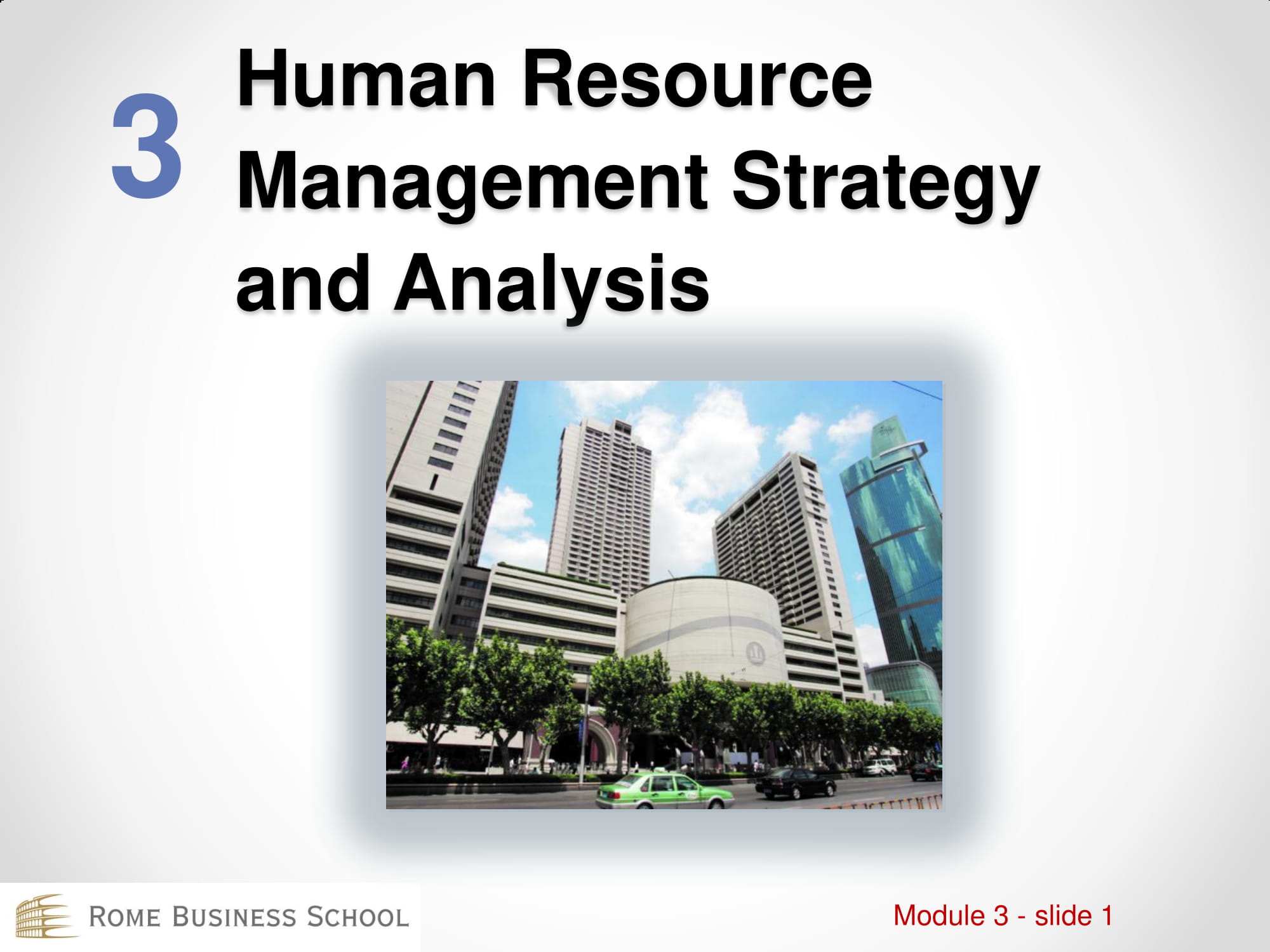 human resource management strategy and analysis