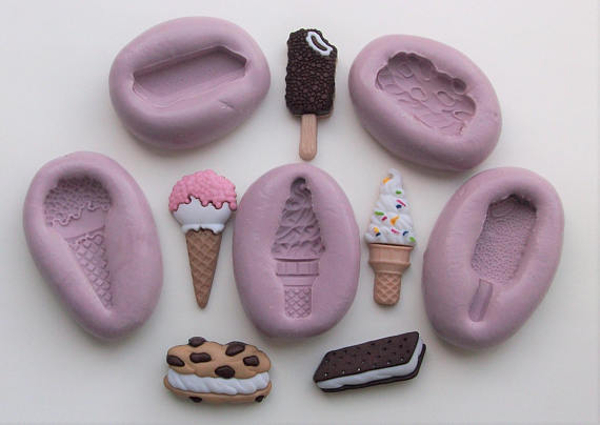 ice cream menu 5 mini molds