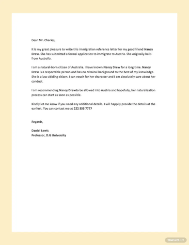 26 Immigration Letter Template DhivyaMuhammed