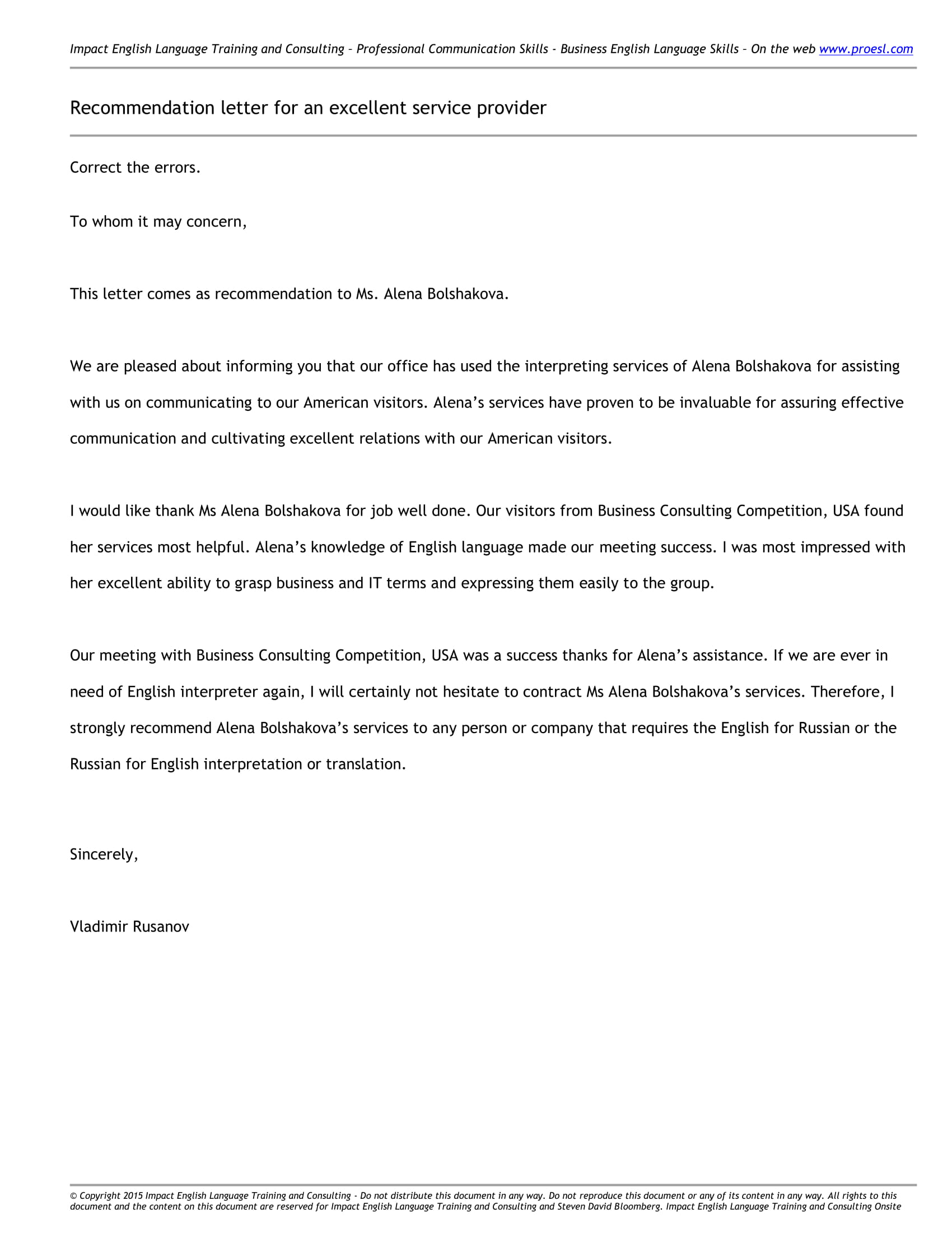 21+ Business Reference Letter Examples - PDF  Examples Inside Business Reference Template Word