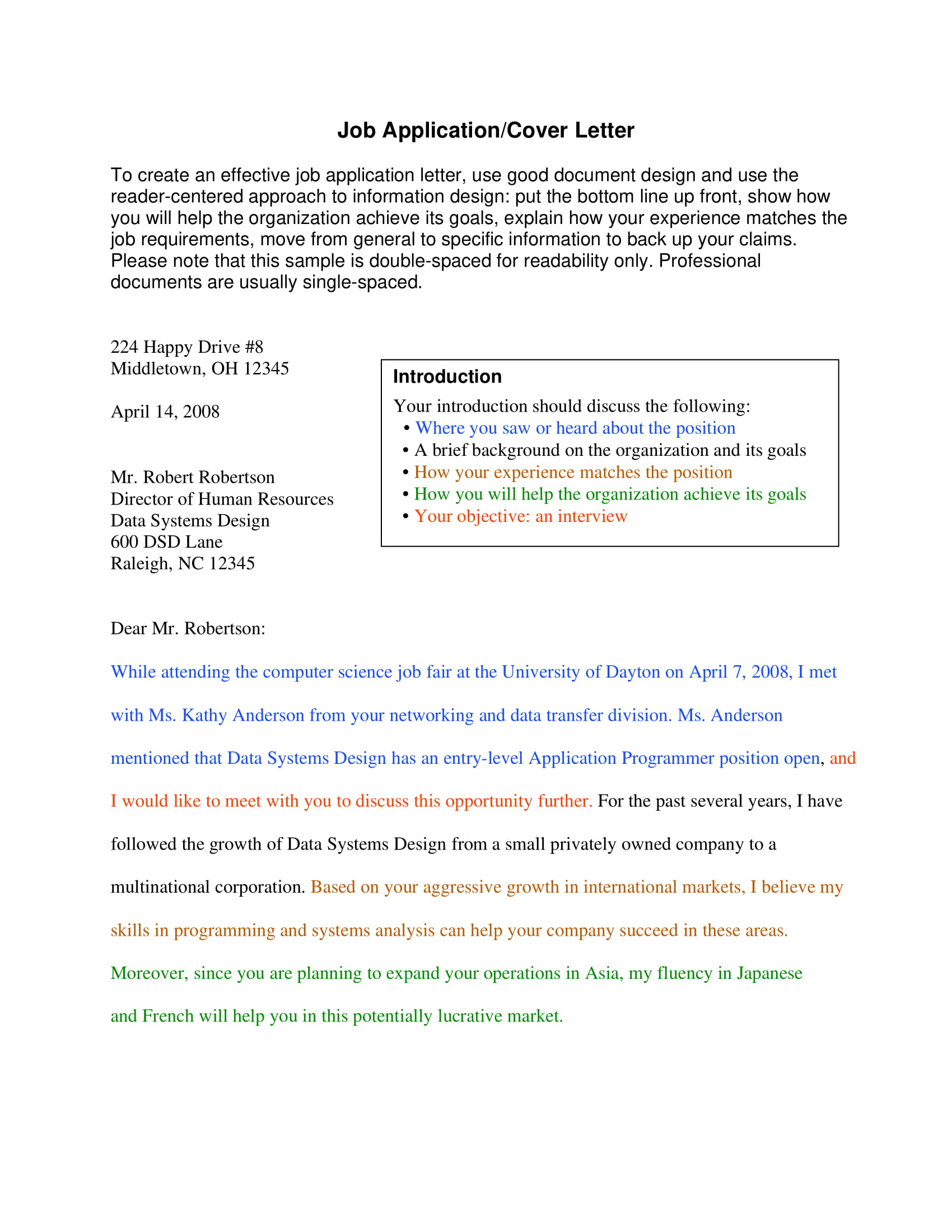 10+ Professional Cover Letter Examples - PDF | Examples