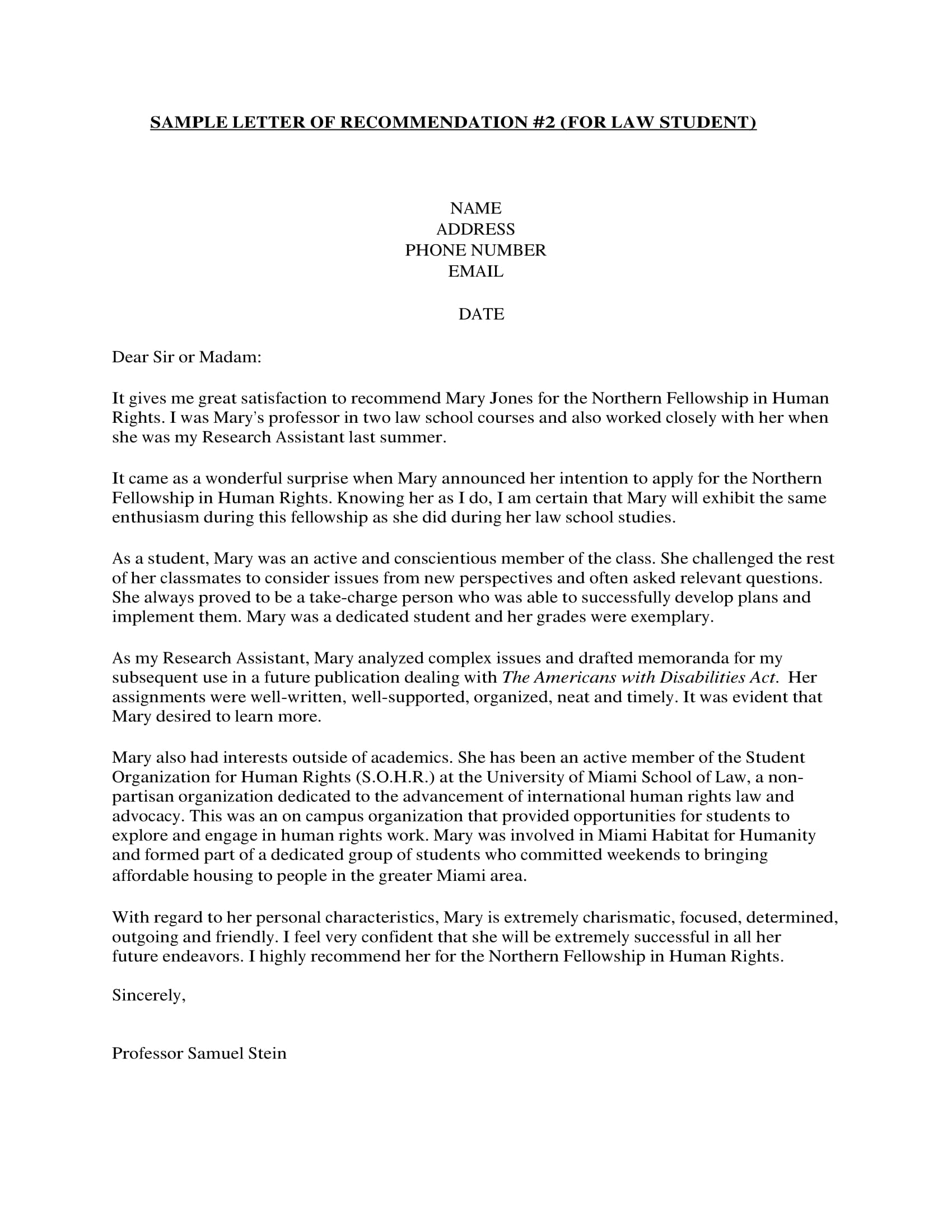 Letter Of Recommendation Template Student from images.examples.com