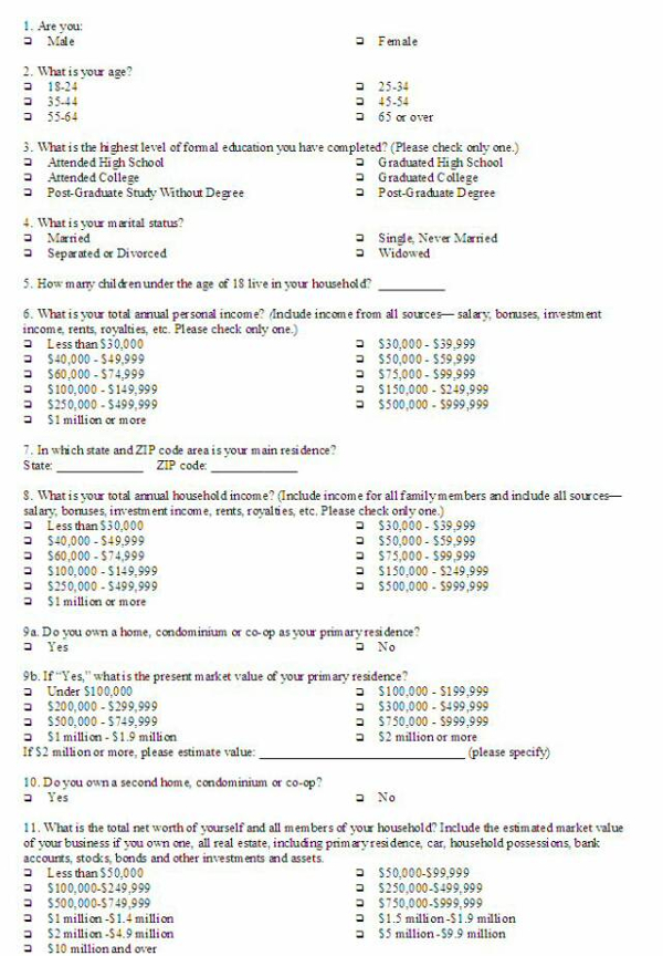 Research Questionnaire Examples 16 PDF Examples