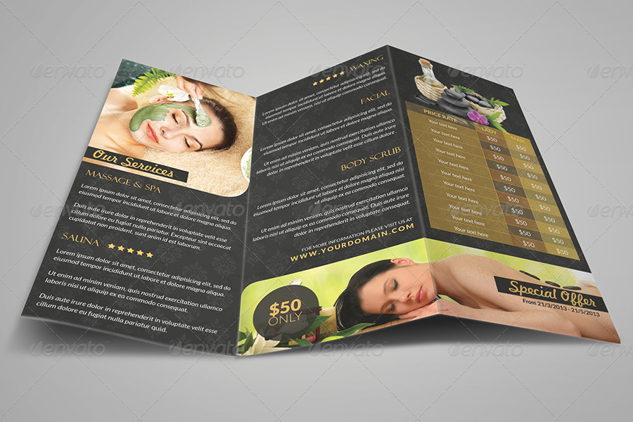 29+ Massage Brochures Designs and Examples - PSD, AI | Examples