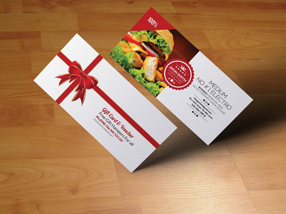 meal gift voucher example