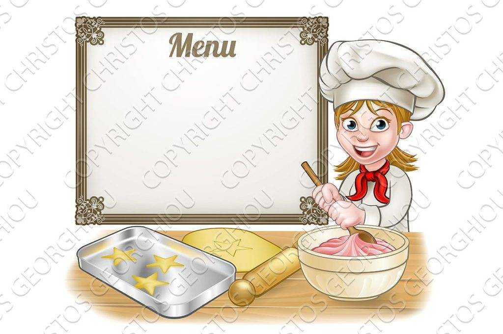 Menu Signage Baker Example