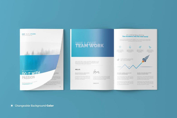 Minimalist A4 Brochure or Catalog Mockup