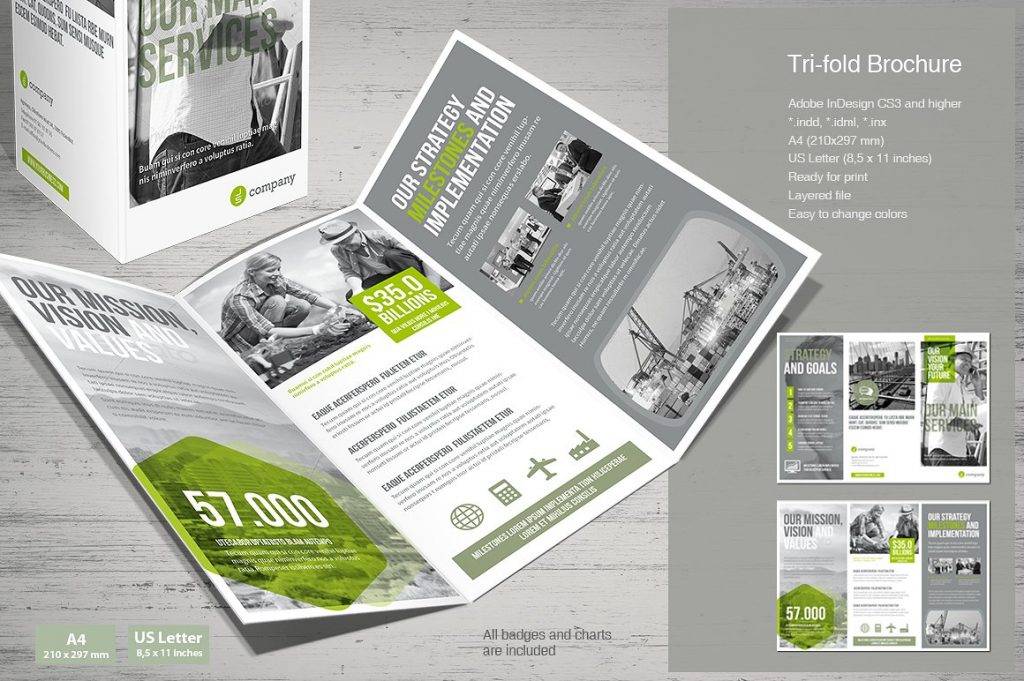 Modern Business Tri-fold Brochure