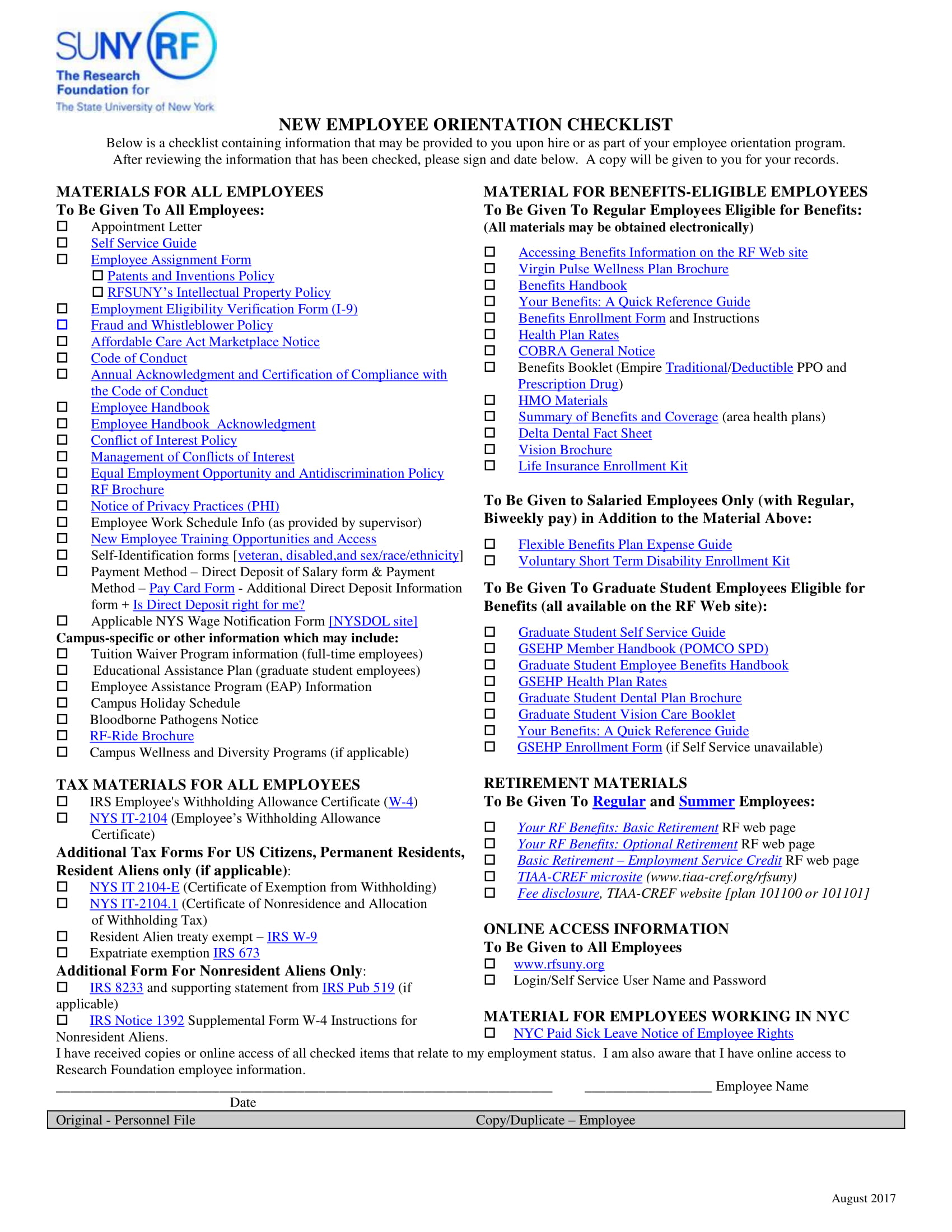 New Employee Orientation Checklist 12 Examples Format Pdf Examples