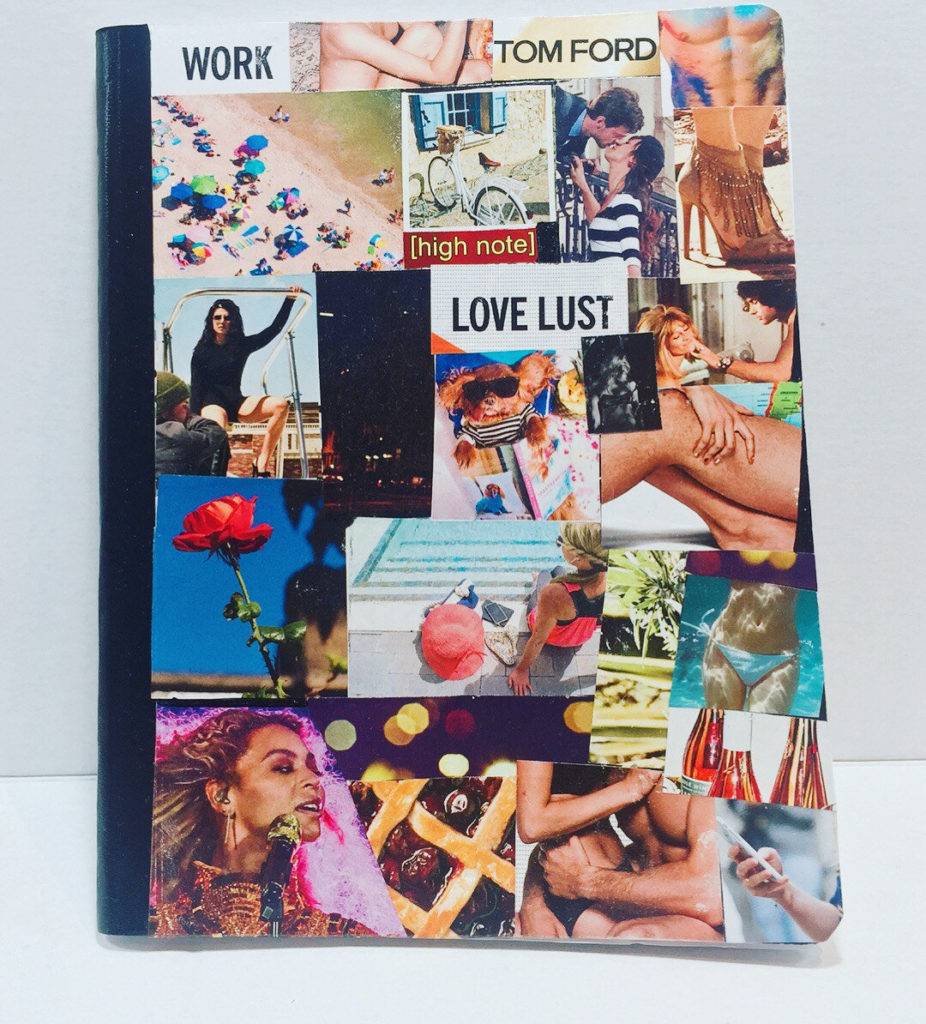 old magazine notebook cover