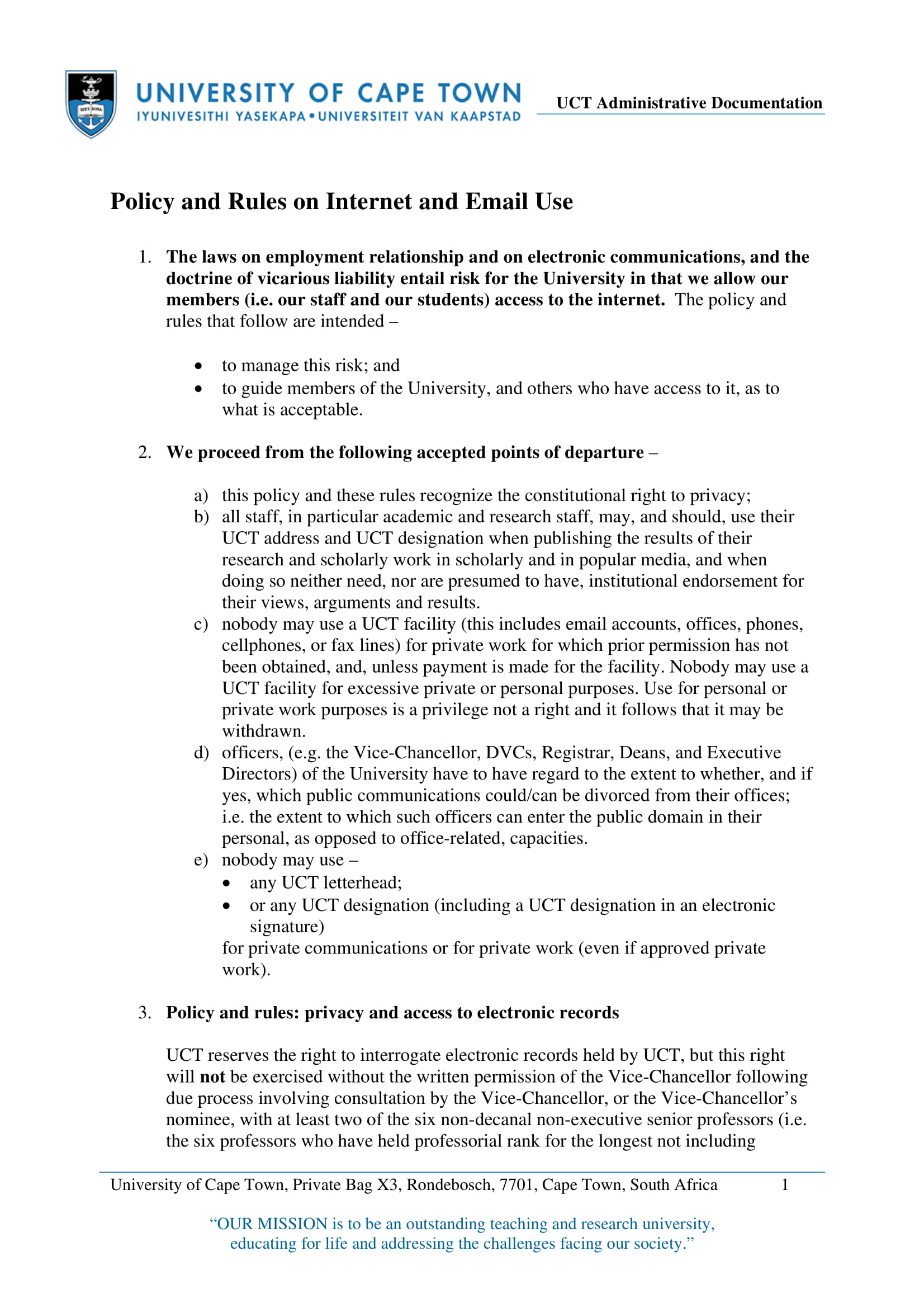 policy and rules on internet and email use for employees example
