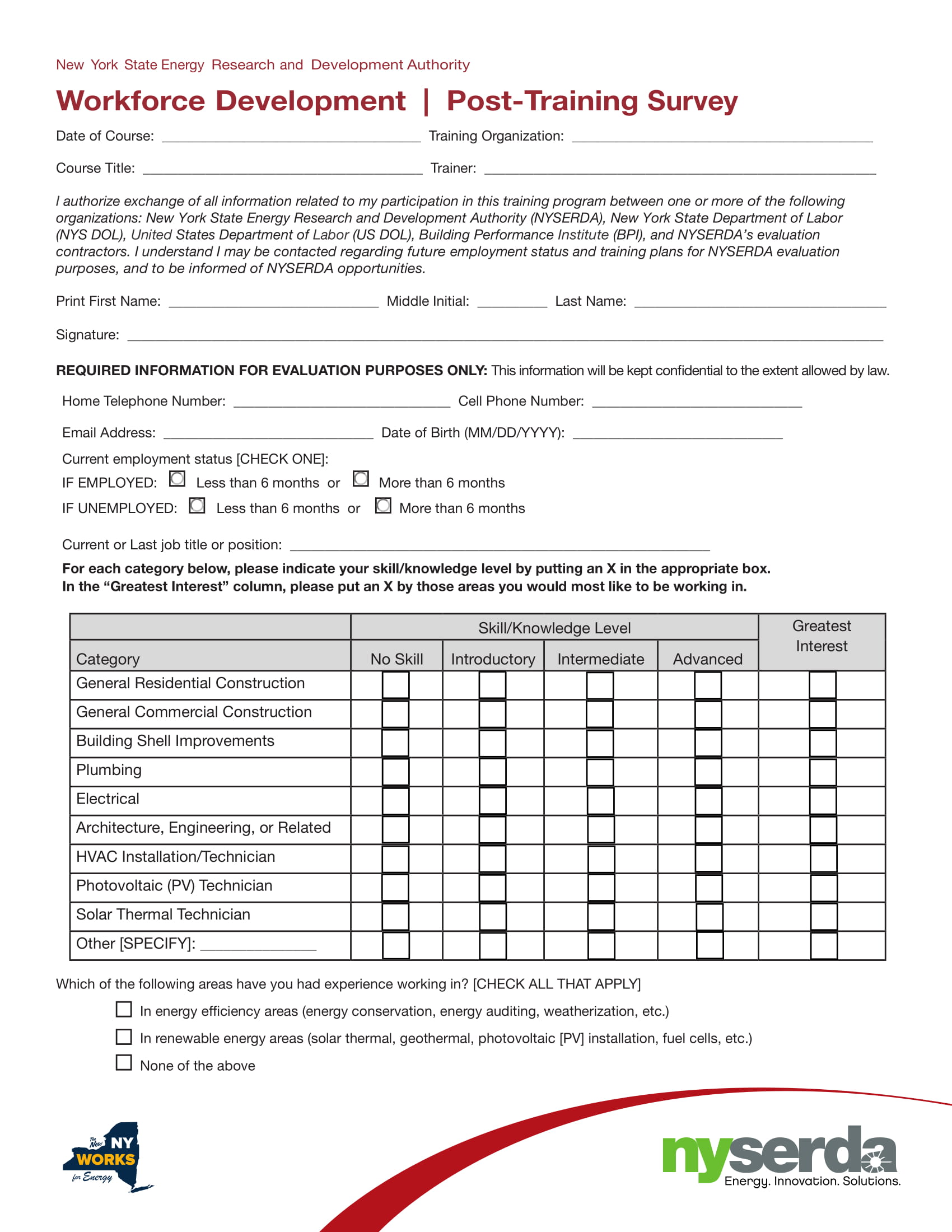 18 Printable Training Evaluation Form Templates Fillable Samples Vrogue