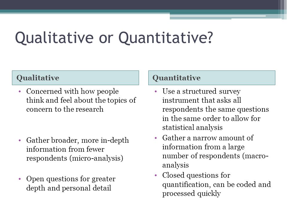 quantitative qualitative hypothesis statistical