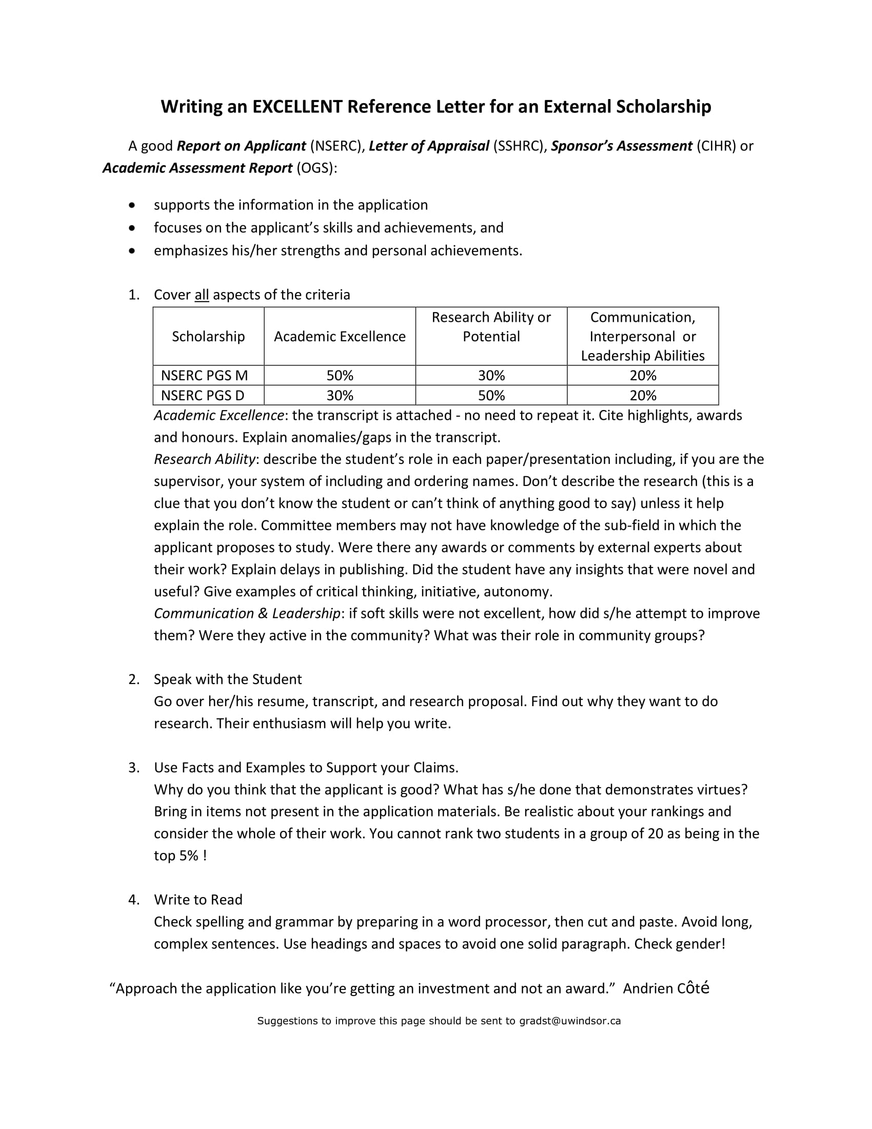 Reference Letter For Scholarship Pdf