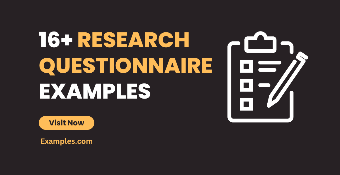 Research Questionnaire Examples