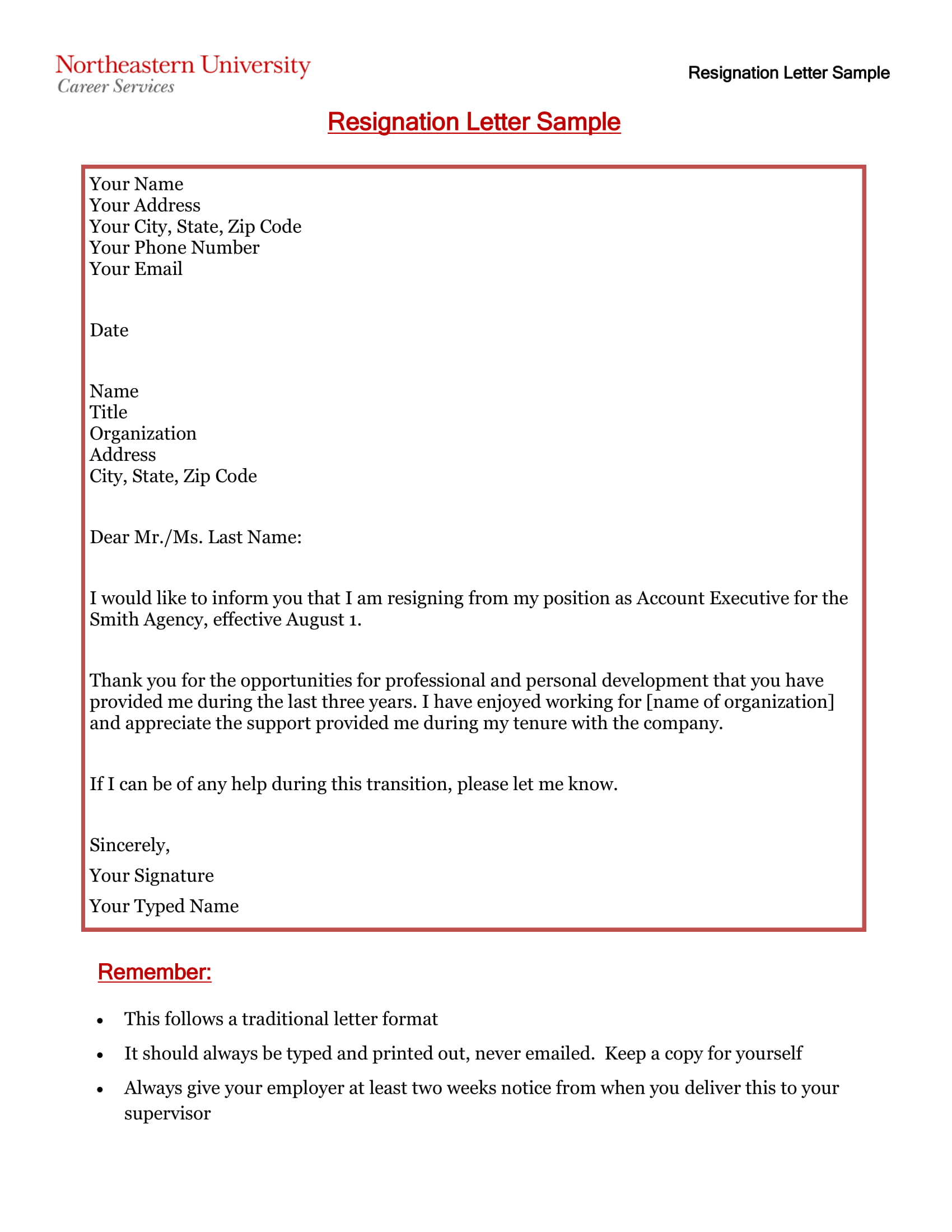 Employee Resignation Letter 12 Examples Format Sample Examples