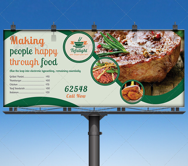 restaurant business billboard