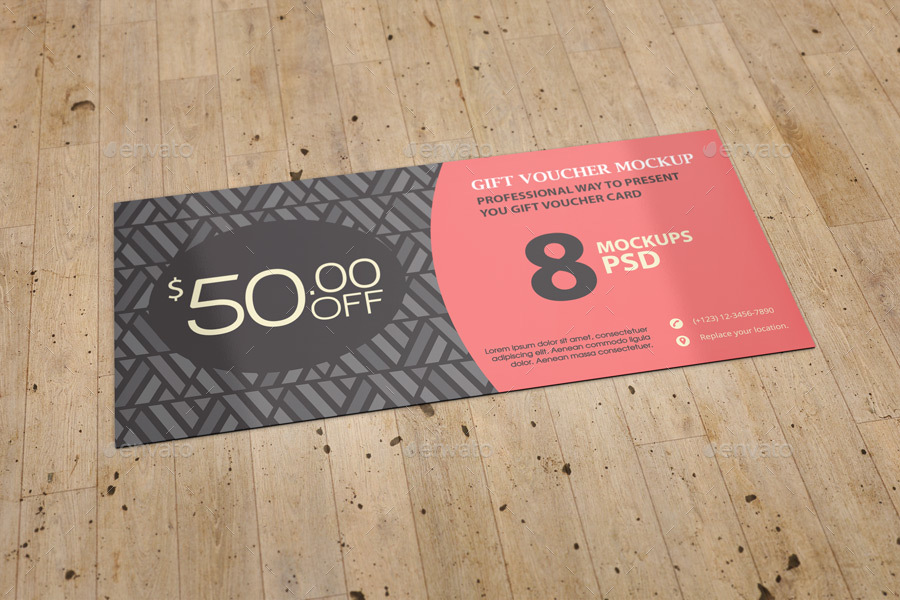 Shopping Voucher Card Example