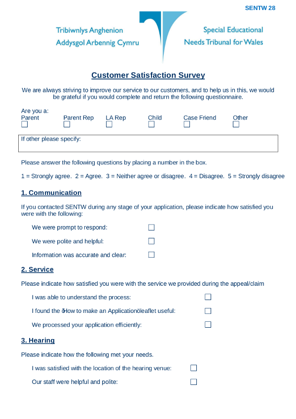 simple customer satisfaction survey