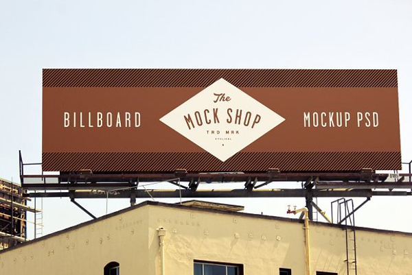 Simple Earthen Billboard Mock-up Example