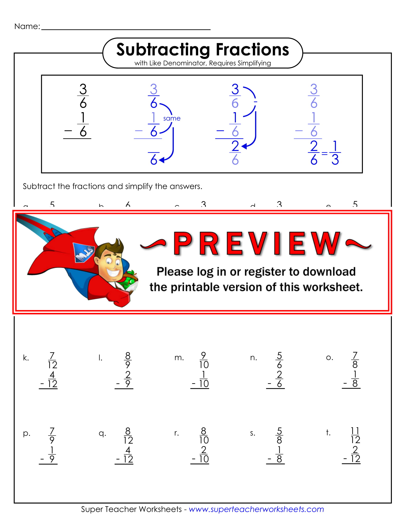 9 fraction worksheets examples pdf examples