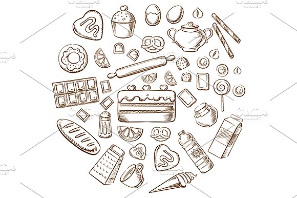 Vector Bakery Images Example