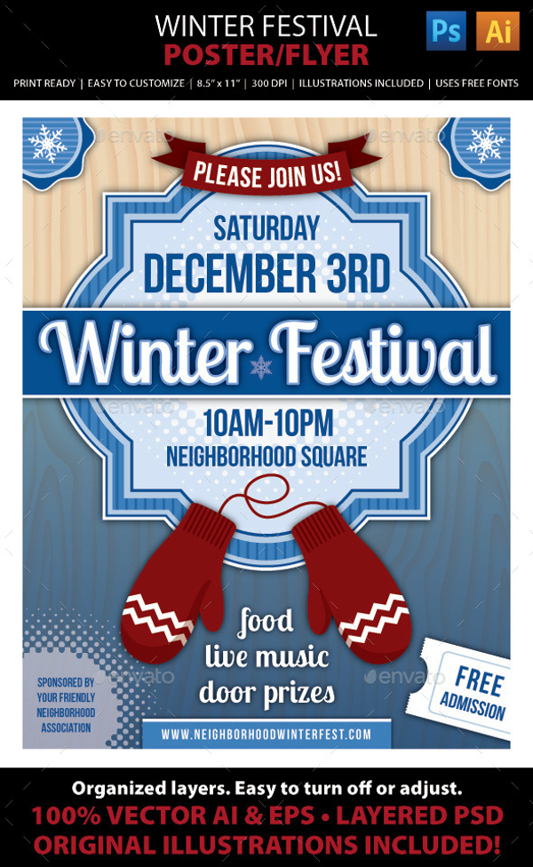 Winter Festival Brochure Cover