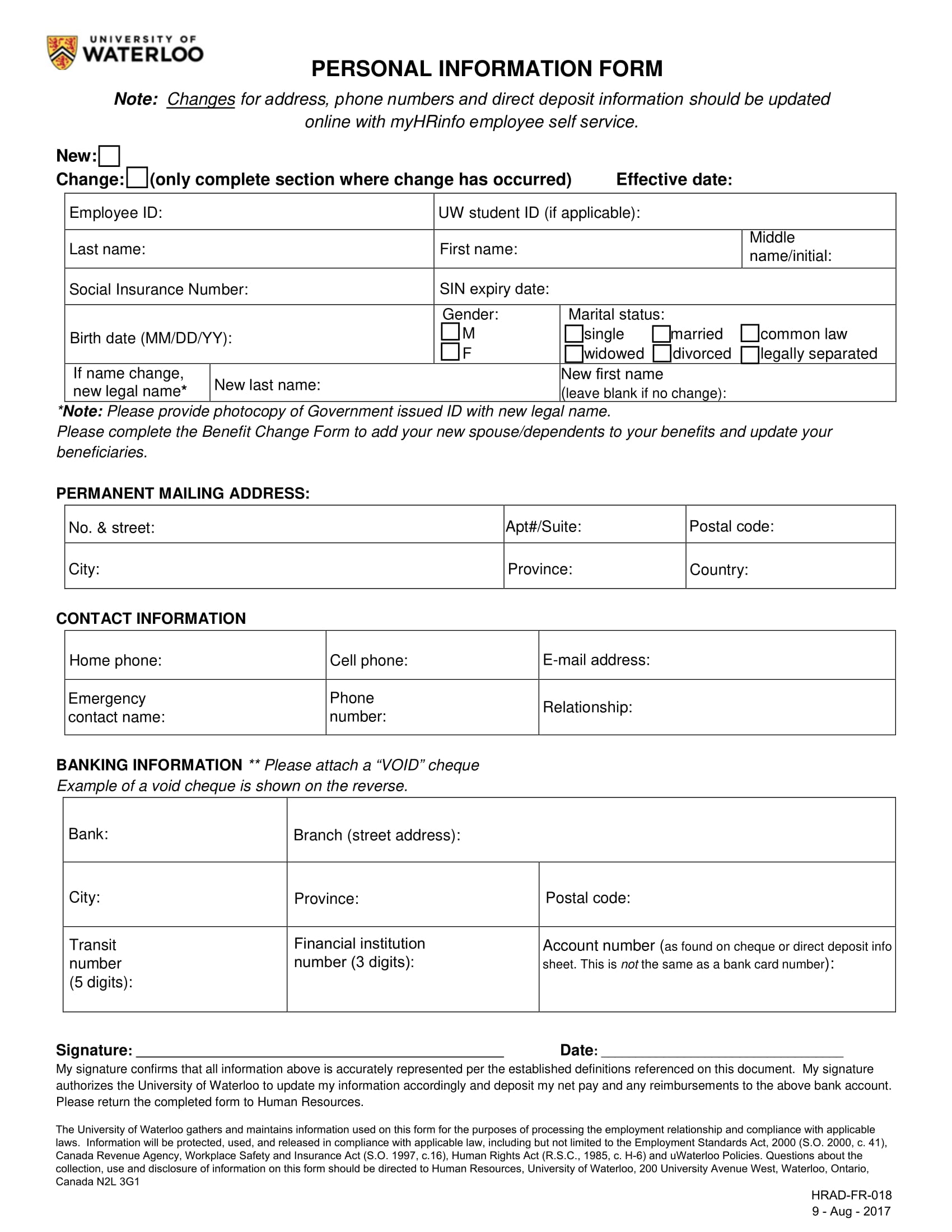 Employee Information Form 34 Examples In Word PDF Examples