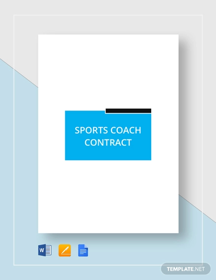 sports coach contract