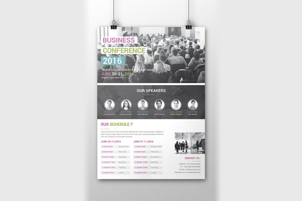 2016 business conference poster example