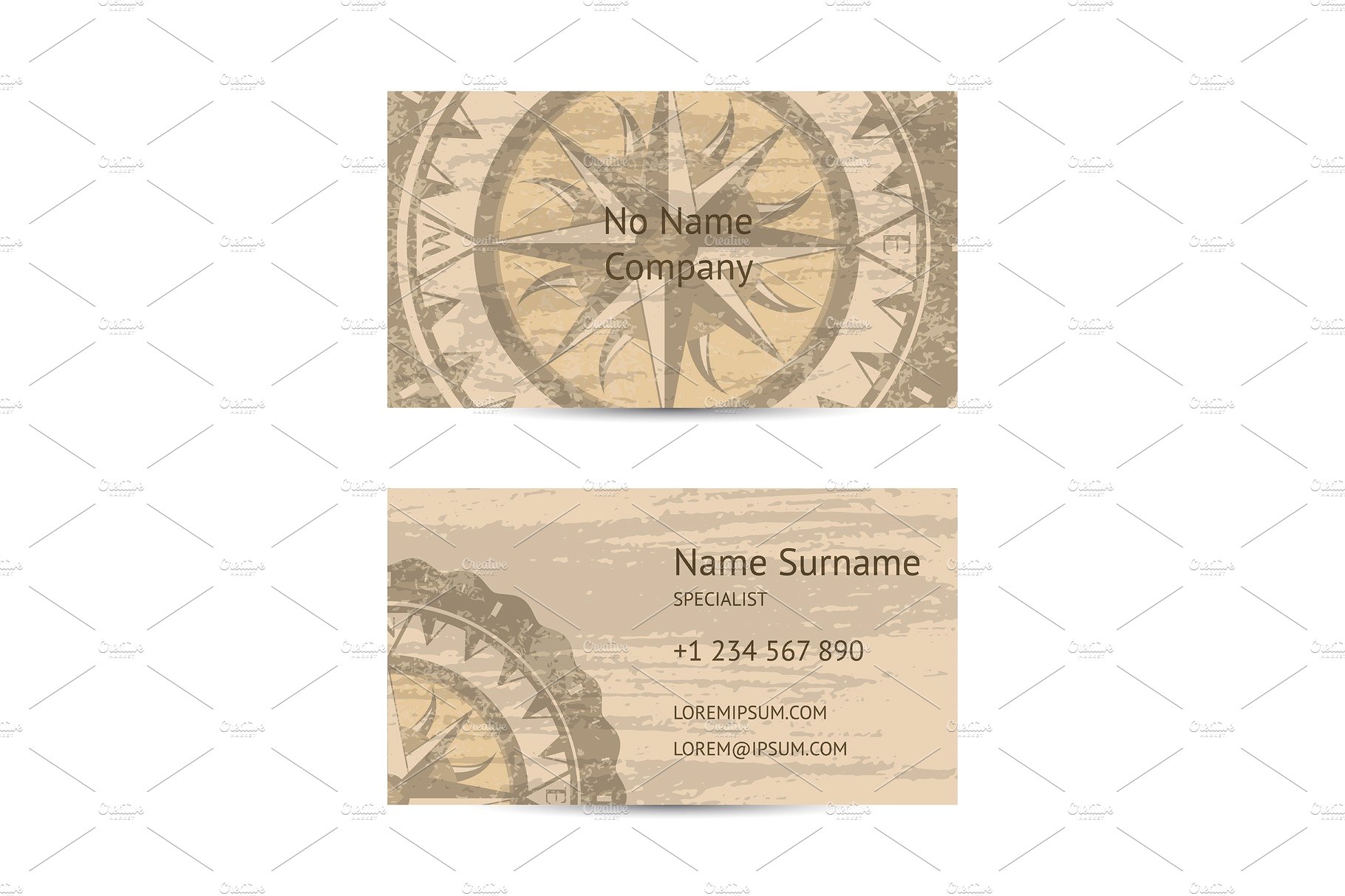 ancient icon travel agency card example