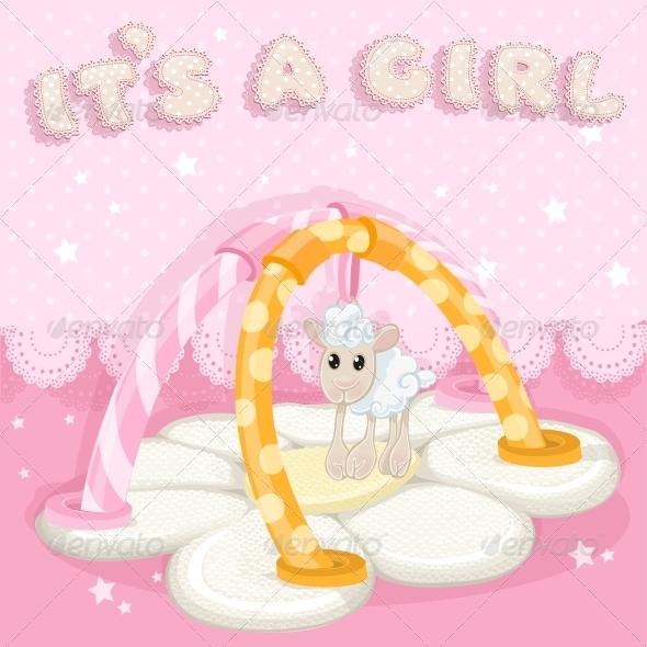 baby girl greeting card example