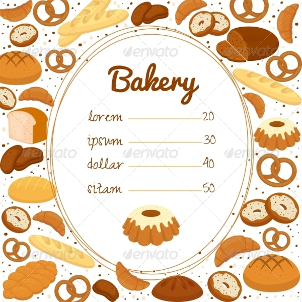 Bakery Menu or Price Poster
