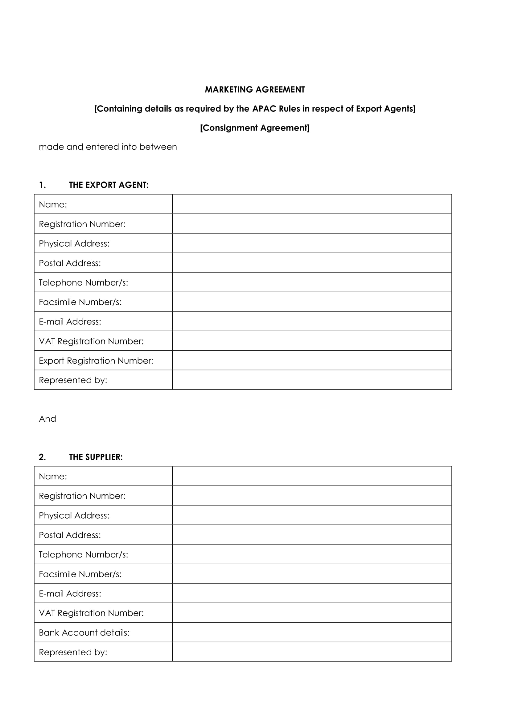 23+ Marketing Agreement Templates and Examples - PDF, Word, Pages Within market research agreement template
