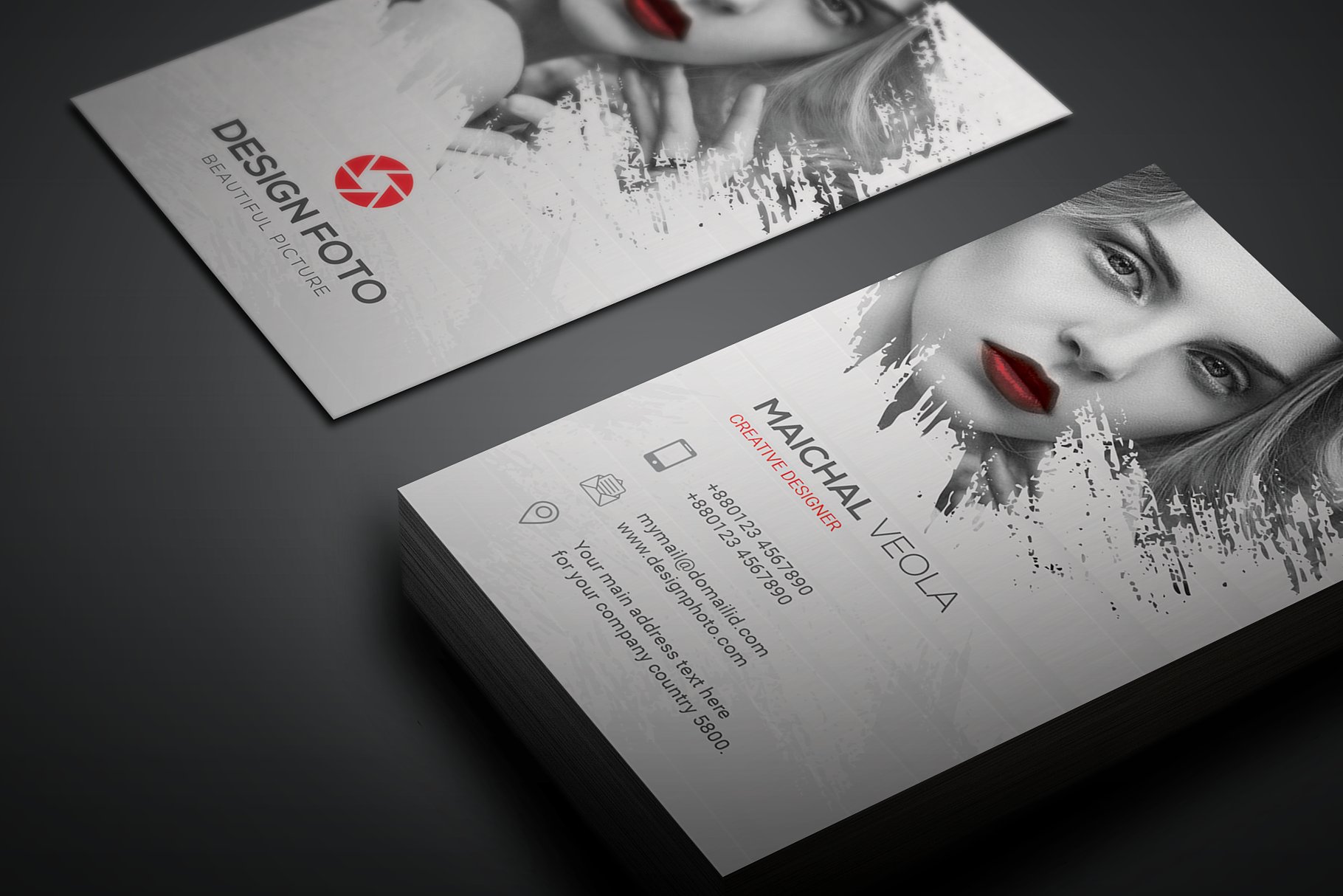 beautiful artist business card example