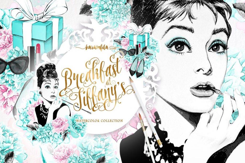 Breakfast at Tiffany's Clipart Example