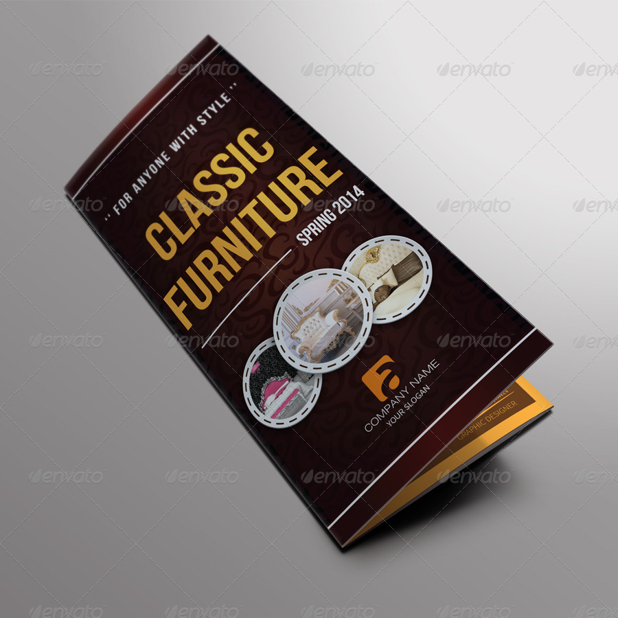 Brown Furniture Trifold Brochure Example