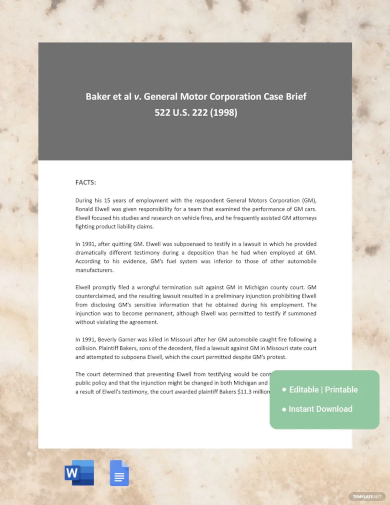 business case brief template